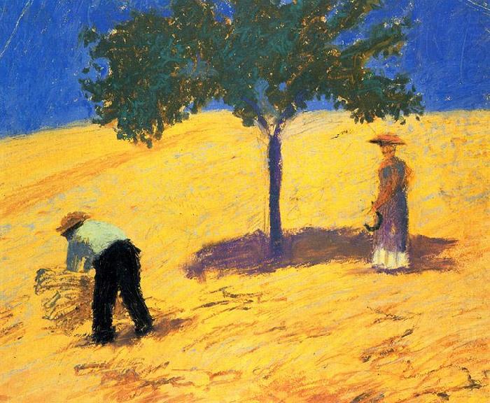 Baum im Kornfeld, August Macke